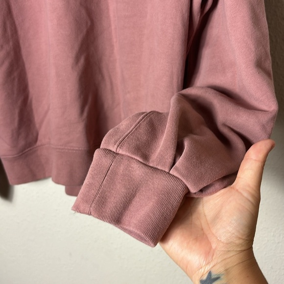 Abercrombie & Fitch Soft A&F Collection Pullover Sweater in Mauve color size L - Picture 9 of 12